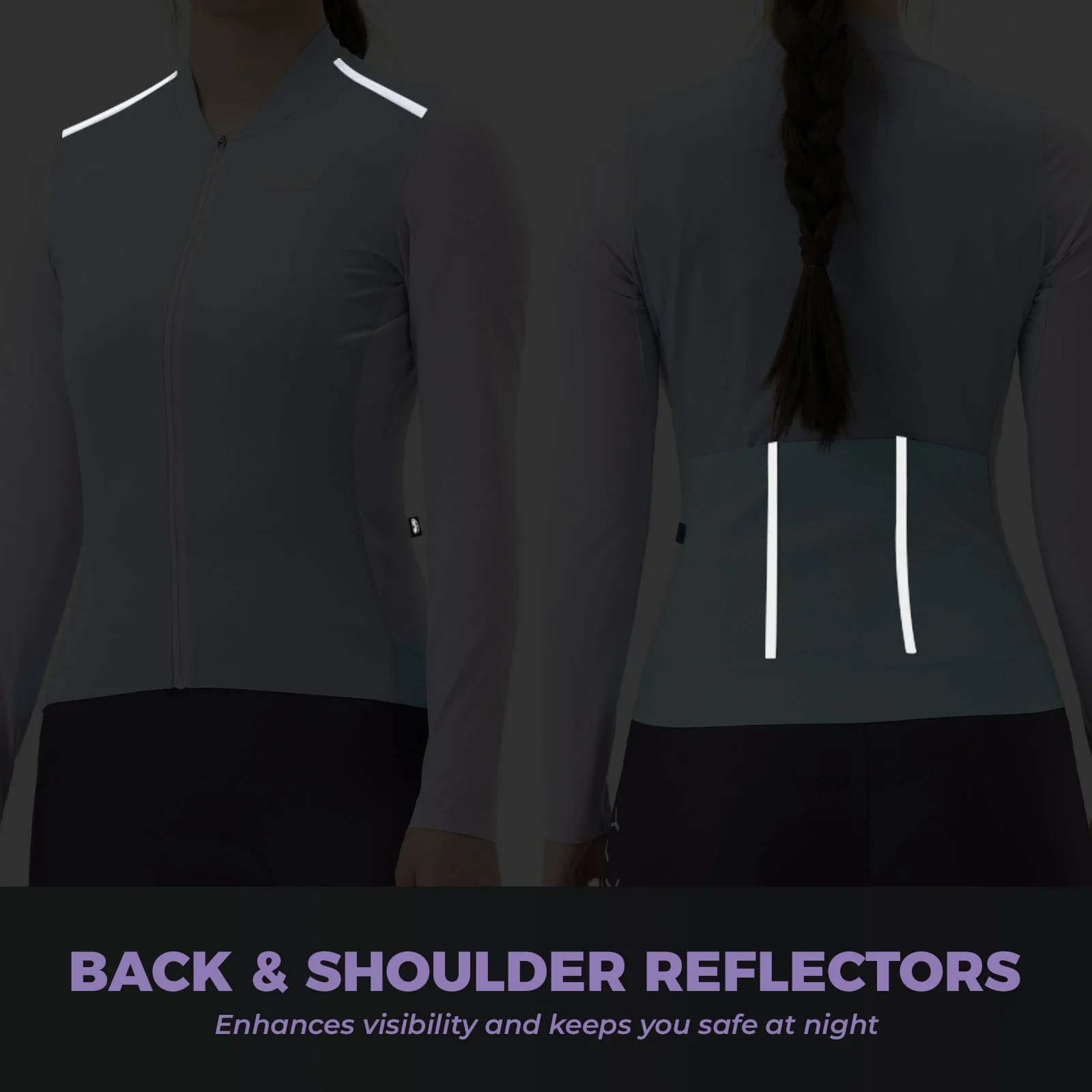Women Cycling Jersey Breathable Moisture  Long Sleeve - Image 8