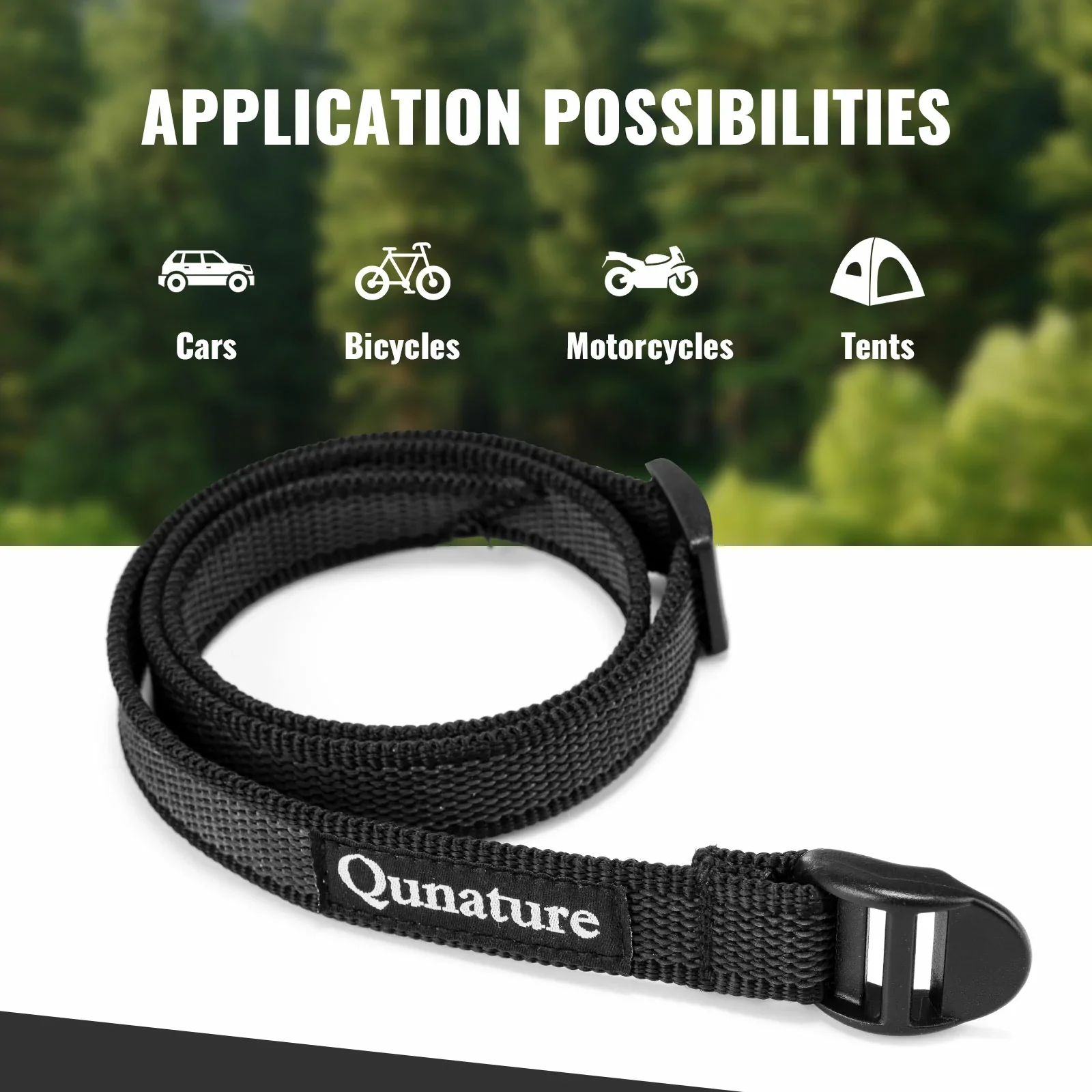 2-Pack Multi-Purpose & Adjustable Cargo Binding Belt for Bikepacking - Image 5