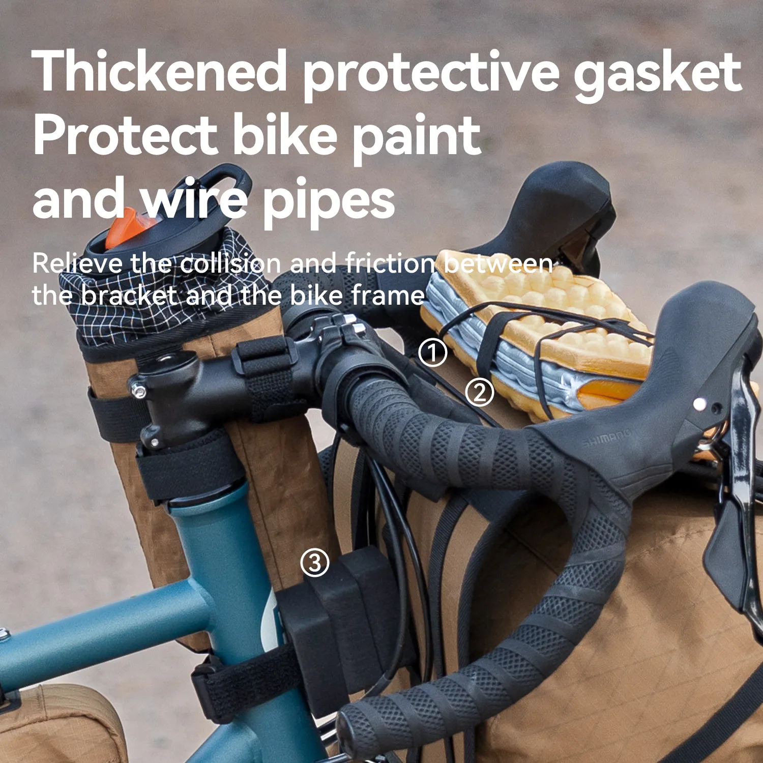 Adjustable Handlebar Cradle Bike Bag Carrier for Bikepacking - Image 11