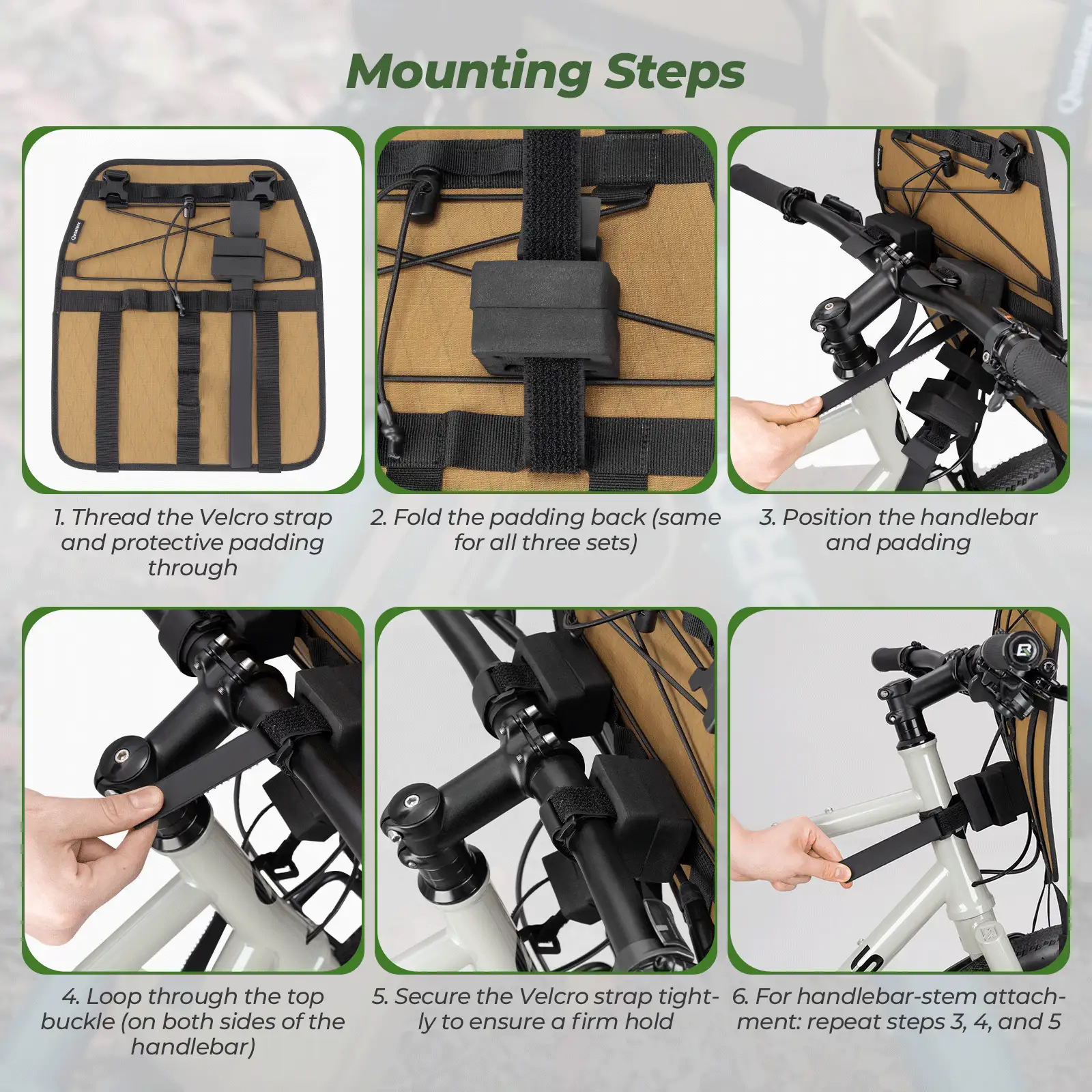 Adjustable Handlebar Cradle Bike Bag Carrier for Bikepacking - Image 12