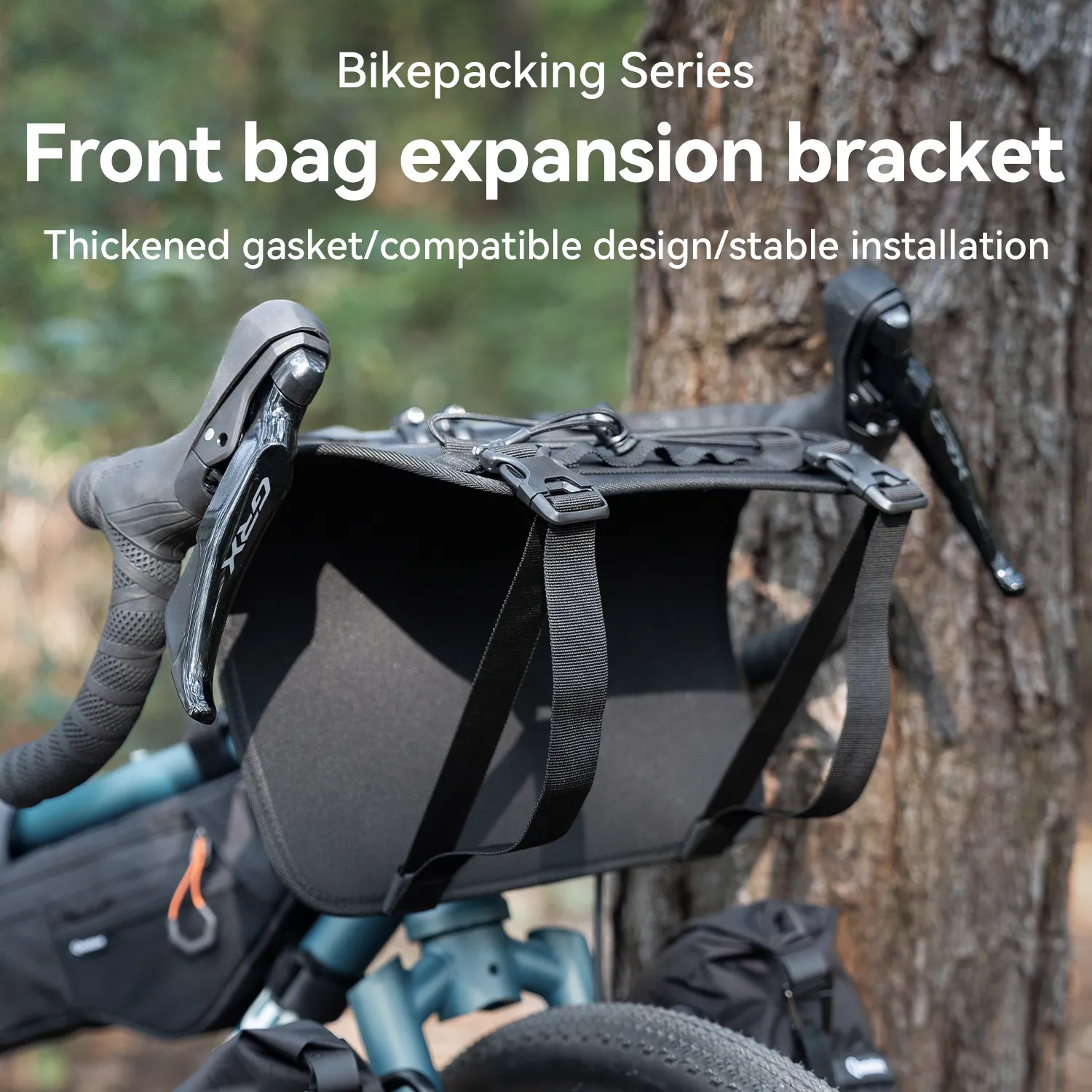 Adjustable Handlebar Cradle Bike Bag Carrier for Bikepacking - Image 7