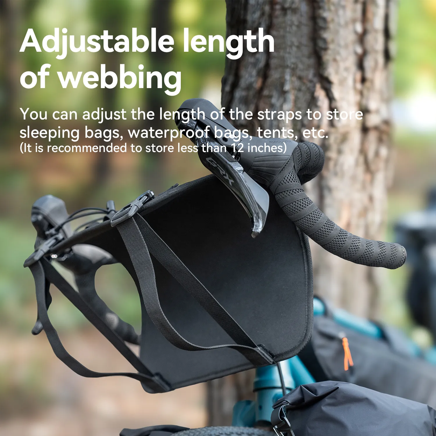 Adjustable Handlebar Cradle Bike Bag Carrier for Bikepacking - Image 9
