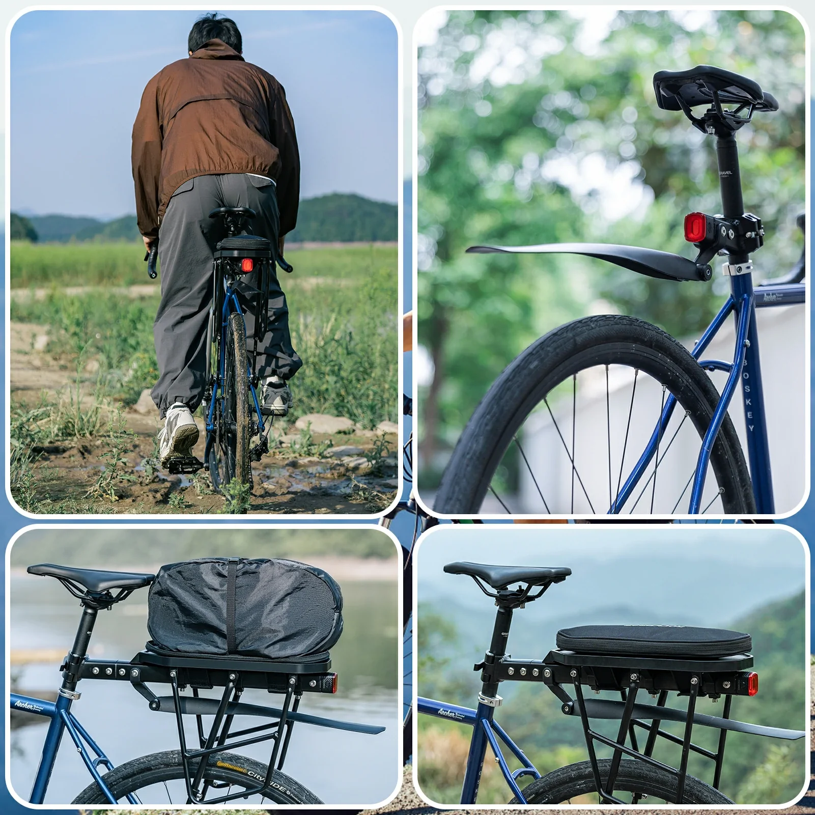 Aluminium Rear Bike Rack With Mudguard - Image 8
