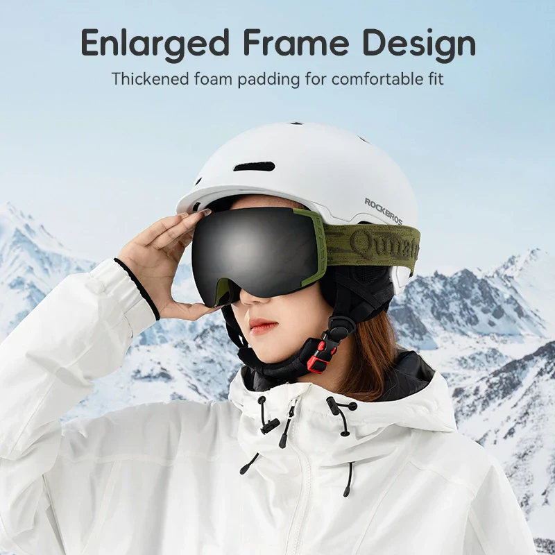Anti-Fog Ski Goggles UV400 Protection Double-Layer Lenses for Clear View - Image 12