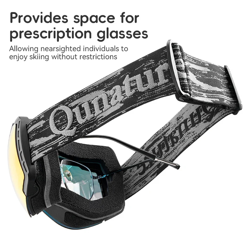Anti-Fog Ski Goggles UV400 Protection Double-Layer Lenses for Clear View - Image 5
