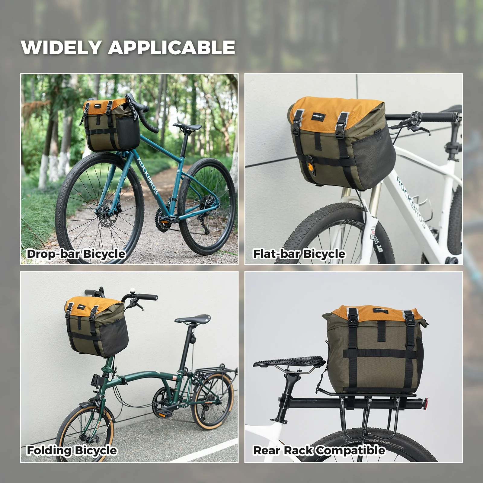 Qunature Bike Handlebar Bag Waterproof 24L - Image 7