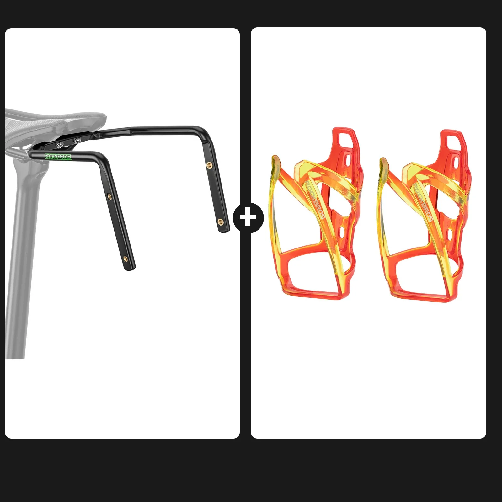 Bike Bottle Cage Set with Mount Bracket for Extra Hydration - Image 5