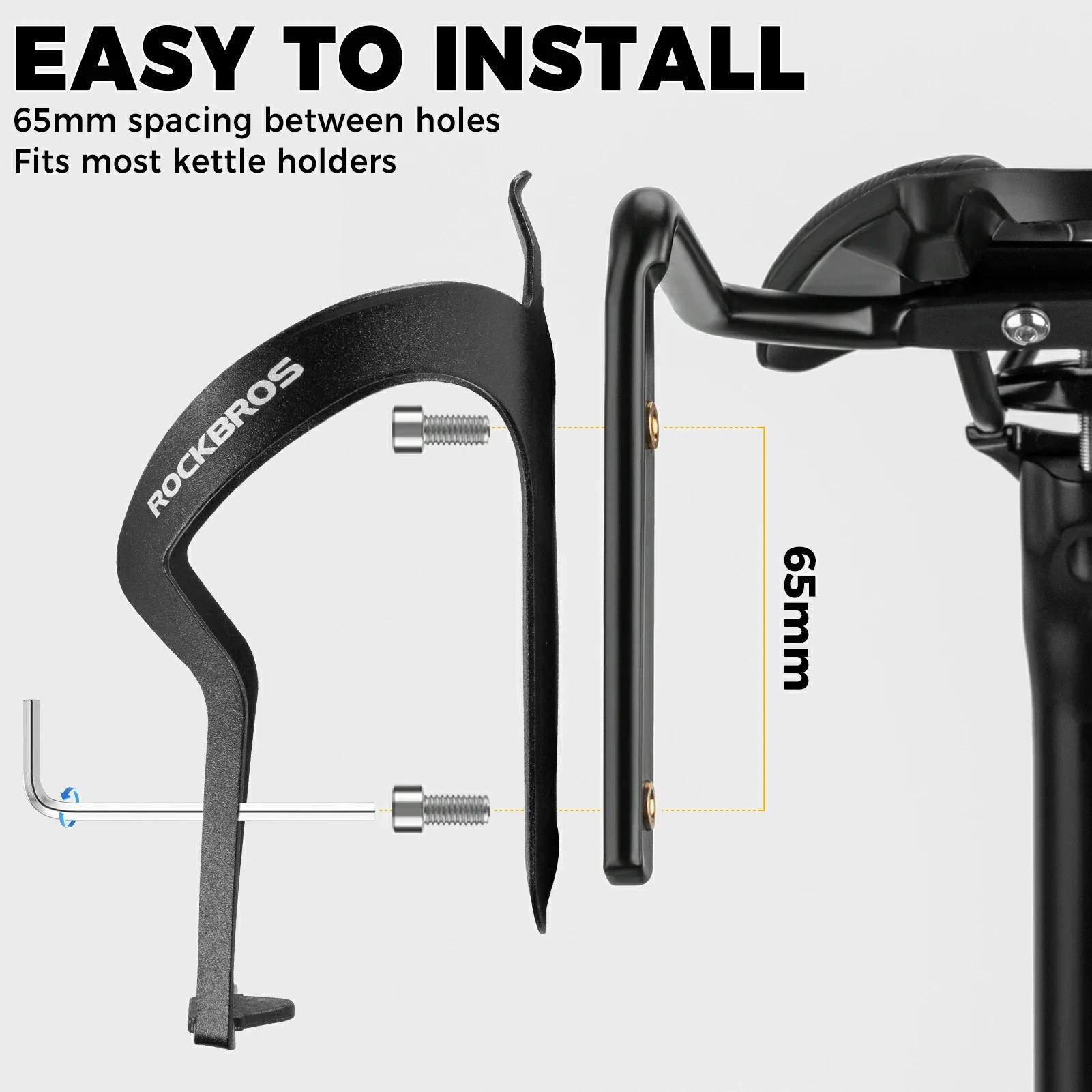 Bike Bottle Cage Set with Mount Bracket for Extra Hydration - Image 8