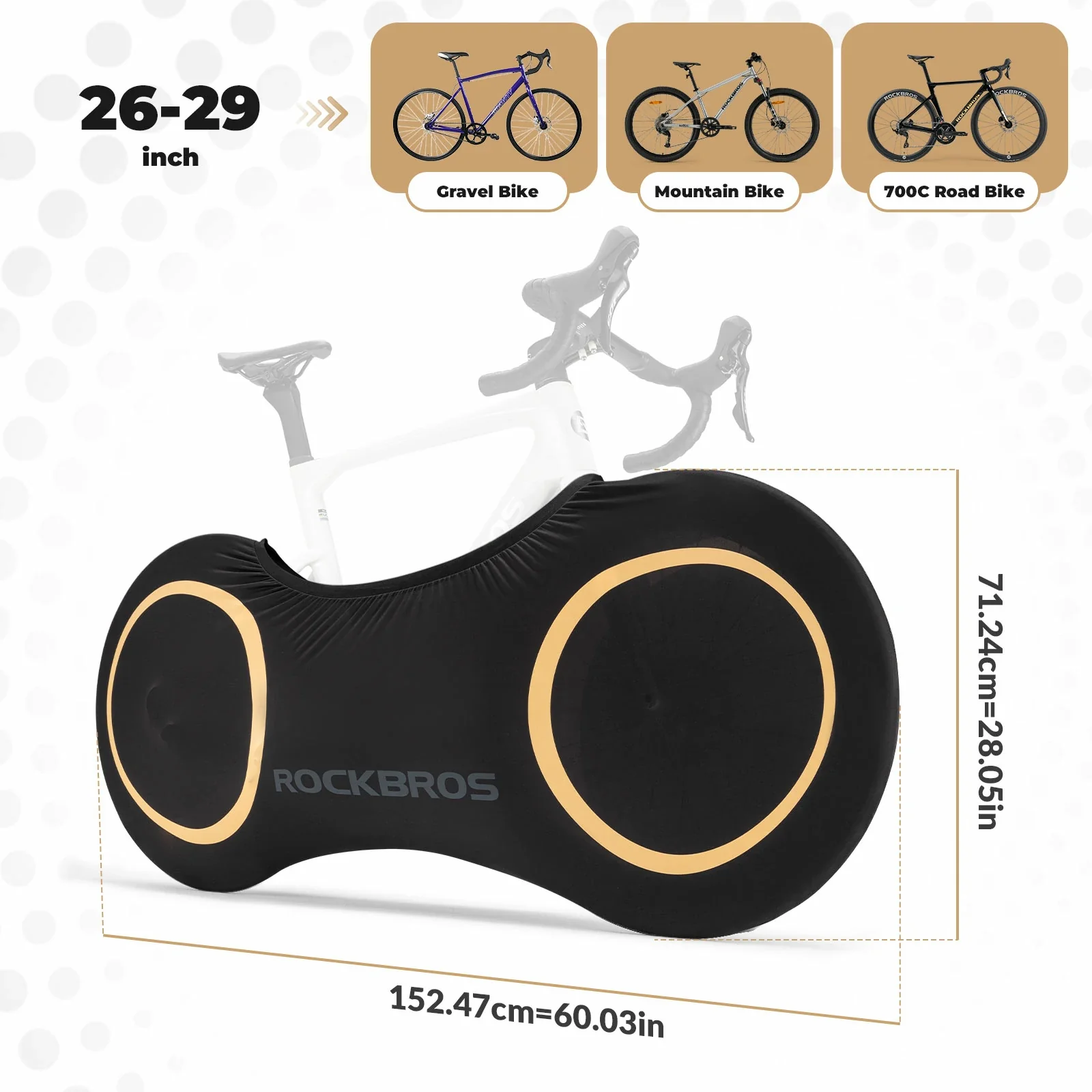 Bike Cover Dustproof Elastic Bicycle Storage Bag - Image 2
