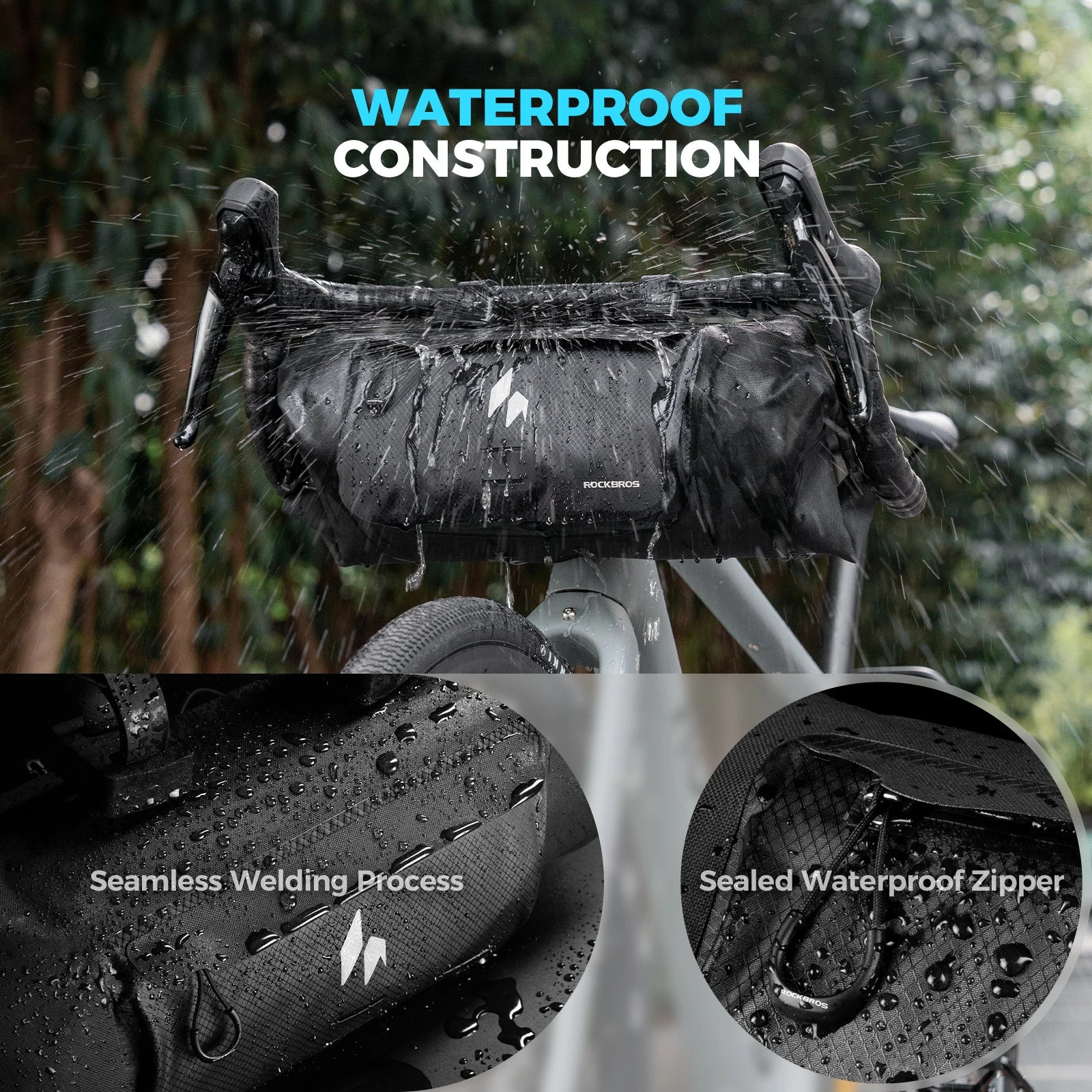 RideMate 100% Waterproof Bike Handlebar Bag 8L AS-154 - Image 4