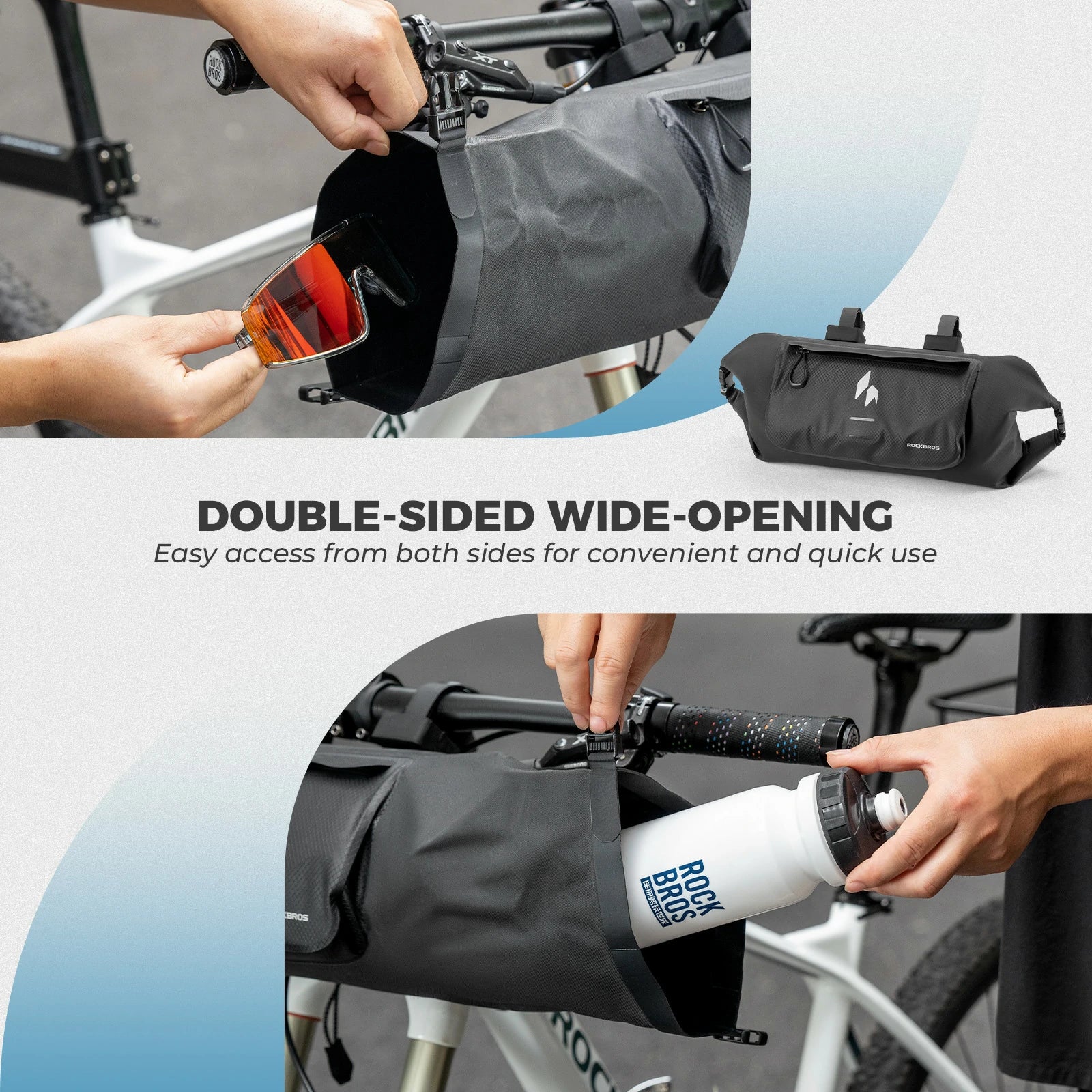RideMate 100% Waterproof Bike Handlebar Bag 8L AS-154 - Image 5