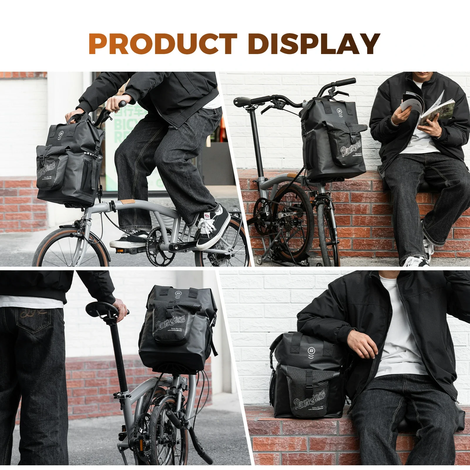 Bike Handlebar Bag for Folding Bike 18L - Image 7