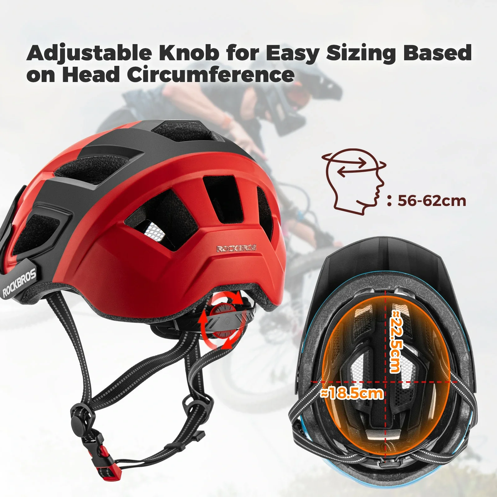 Bike Helmet Adult 58-62cm Safe Lightweight for Road & MTB - Image 13