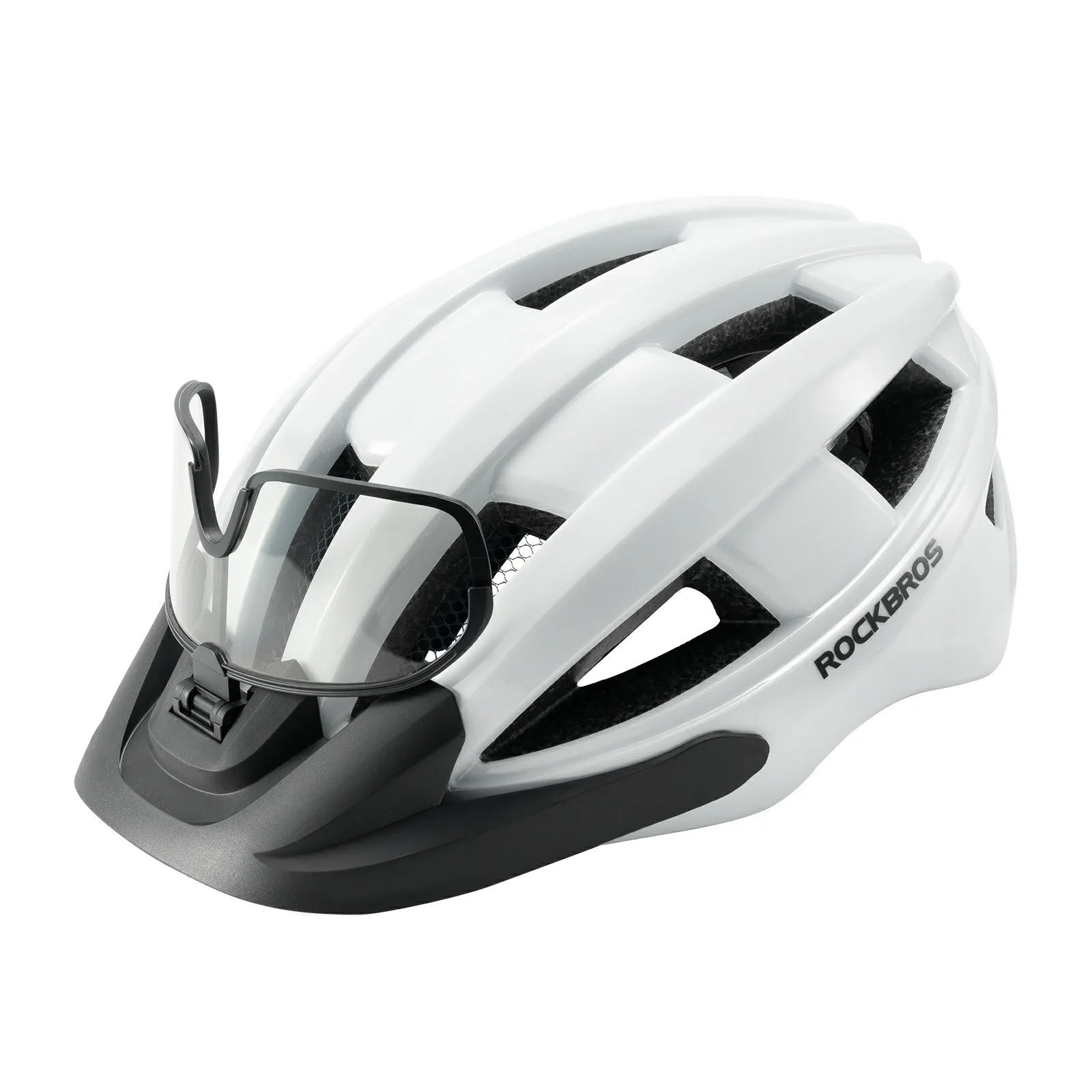 Bike Helmet with Photochromic Visor USB Rechargeable Tail Light - Image 3