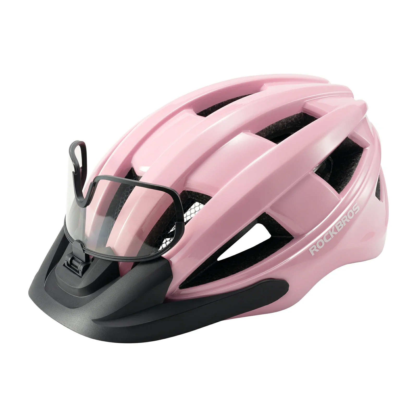 Bike Helmet with Photochromic Visor USB Rechargeable Tail Light - Image 7
