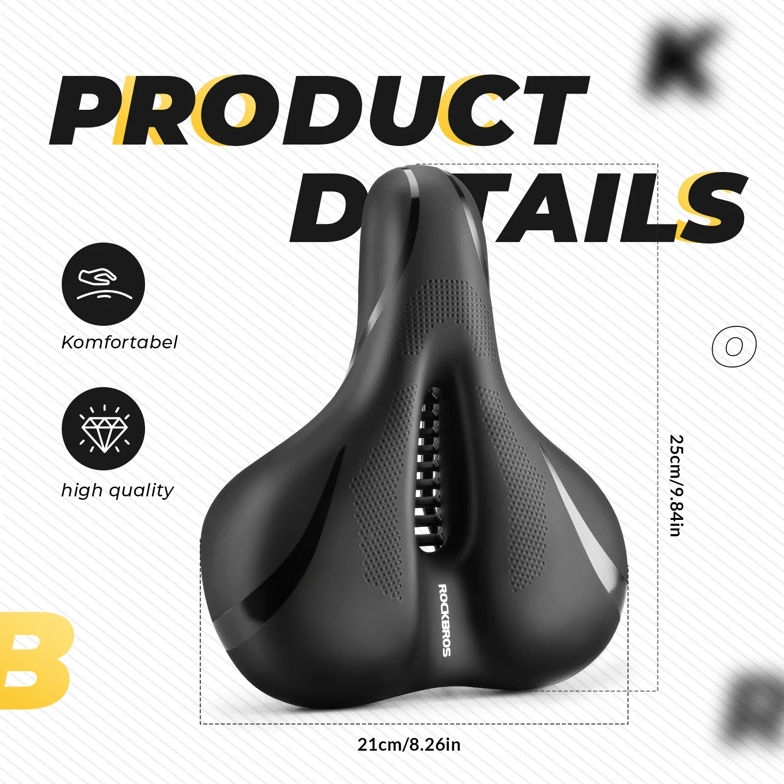 Bike Seat Cushion Comfortable Mountain Bike Saddle - Image 2