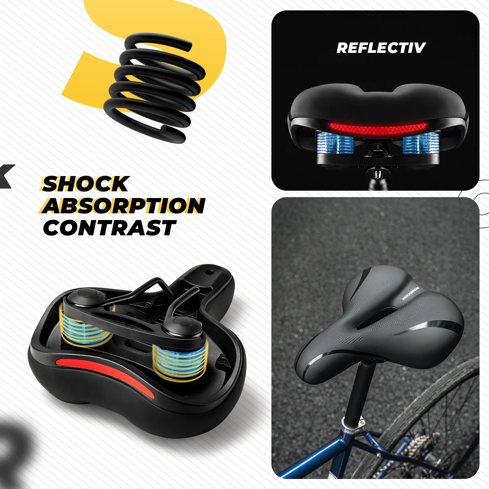 Bike Seat Cushion Comfortable Mountain Bike Saddle - Image 4