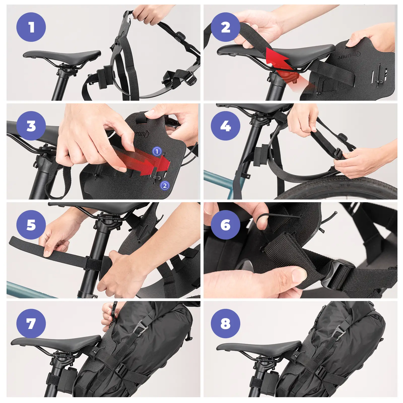 Bike Rear Rack with Waterproof Compression Bag for Bikepacking - Image 17