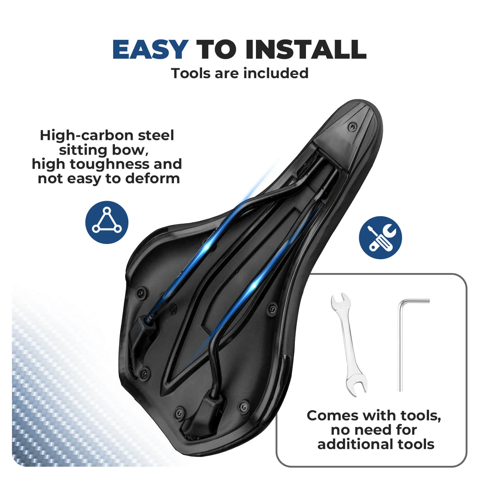 Comfort Bike Seat with Memory Foam & Non-Slip Design - Image 5