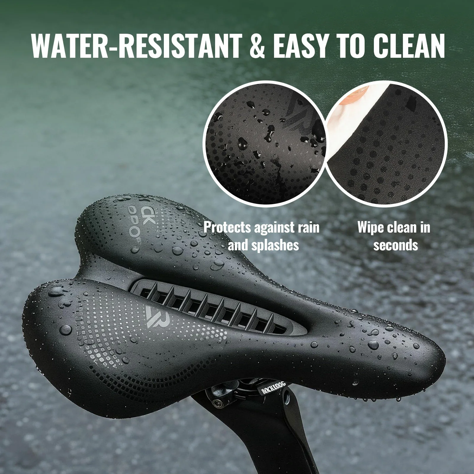 Comfortable Bicycle Saddle with PU Leather Surface - Image 5