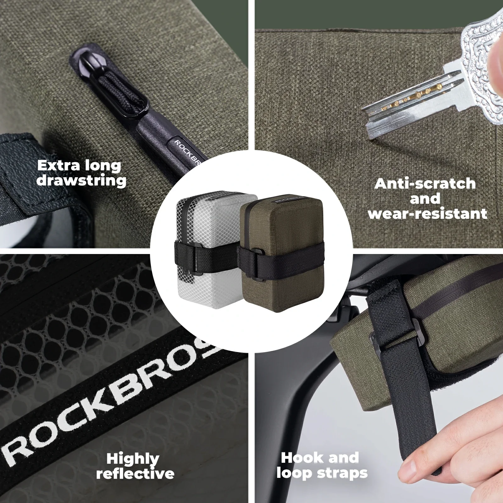 Compact Waterproof Bike Saddle Bag for Tools & Essentials - Image 14