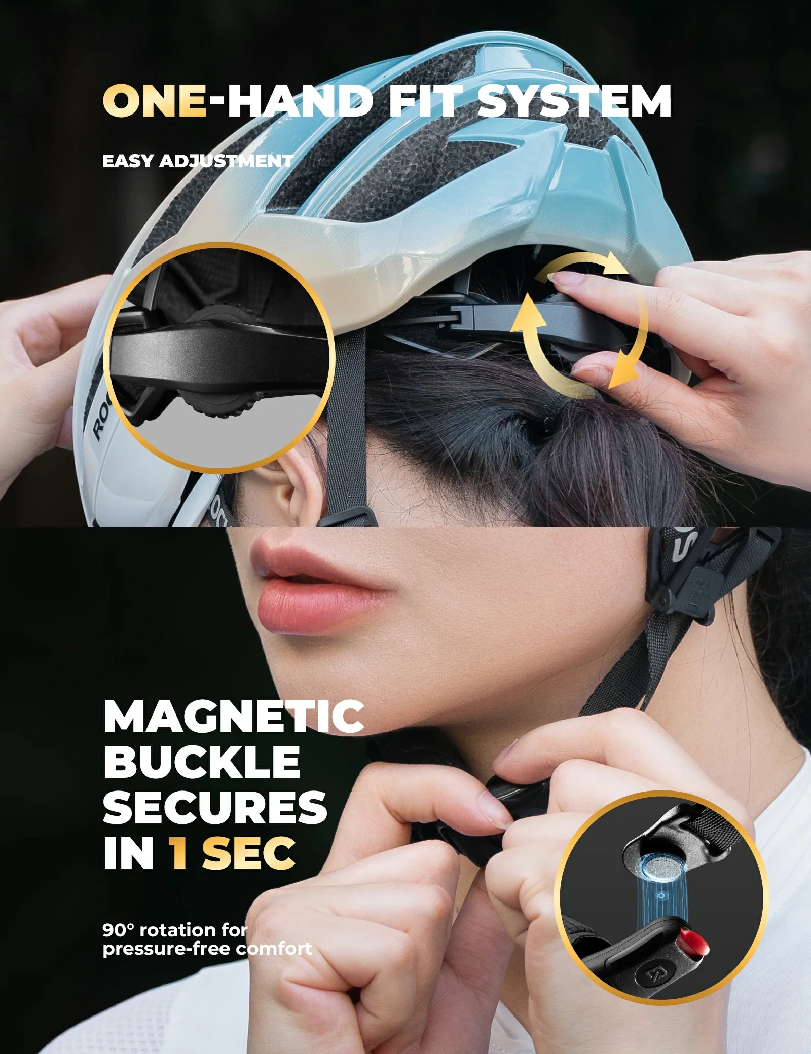 ROCKBROS Cycling Helmet Bionic Support  LK-69 - Image 23