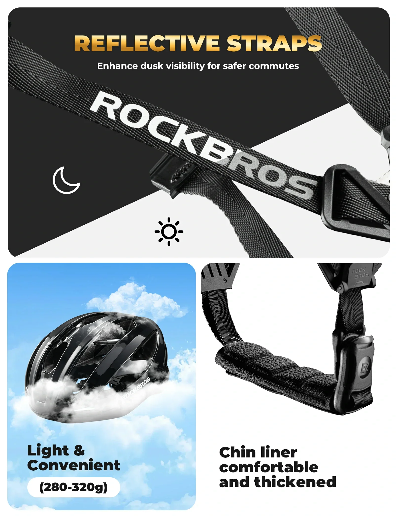ROCKBROS Cycling Helmet Bionic Support  LK-69 - Image 24