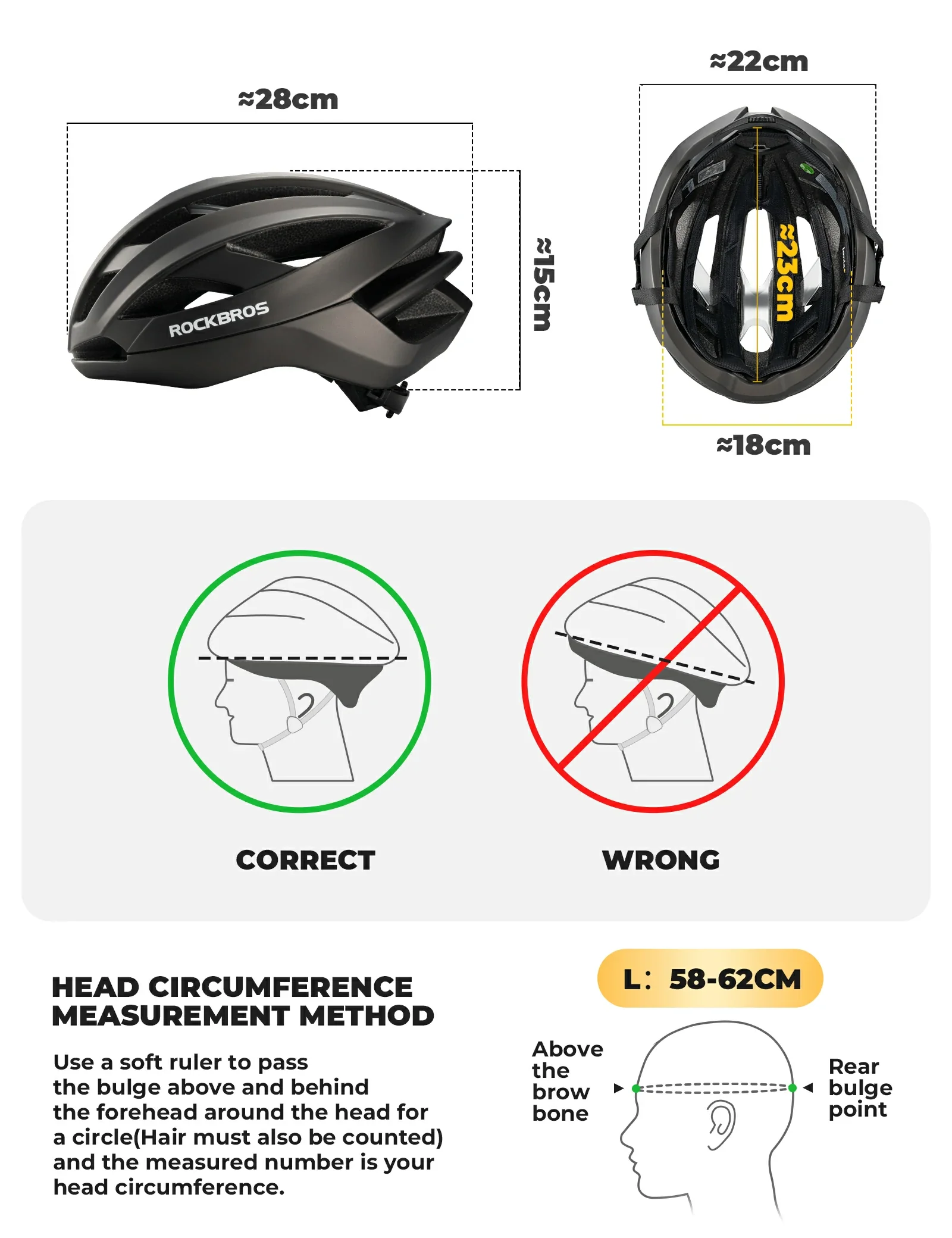 ROCKBROS Cycling Helmet Bionic Support  LK-69 - Image 25