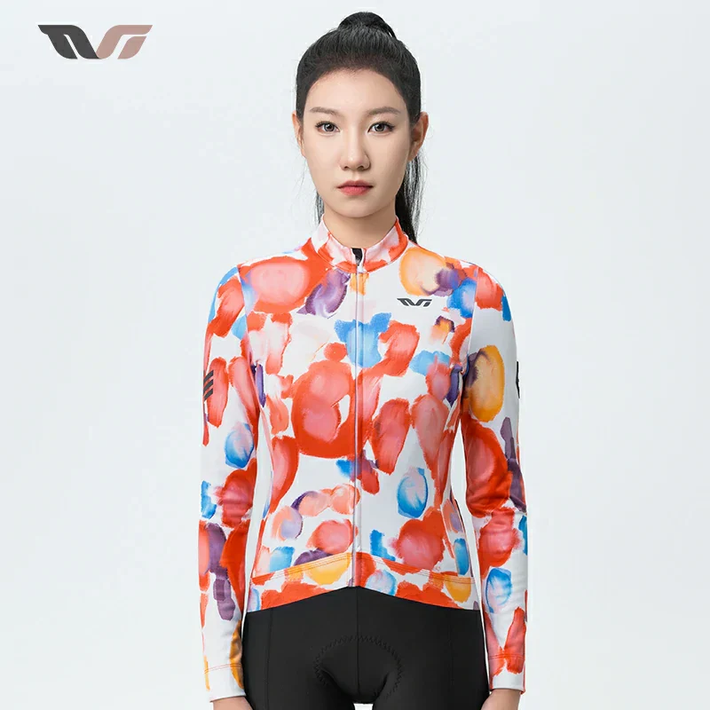 Women’s Long Sleeve Thermal Cycling Jersey – Fleece Lined for Cool Weather - Image 4