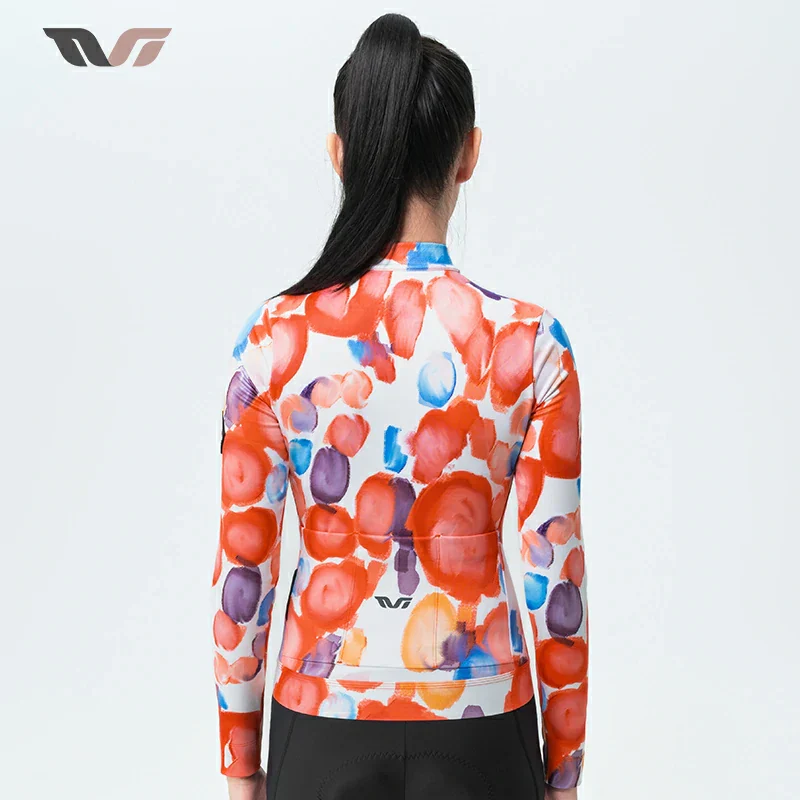 Women’s Long Sleeve Thermal Cycling Jersey – Fleece Lined for Cool Weather - Image 6