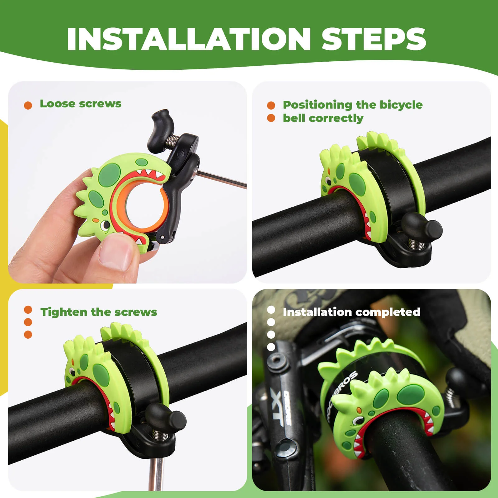 Detachable Full Face Helmet M Size & Cartoon Ring Bell - Image 16