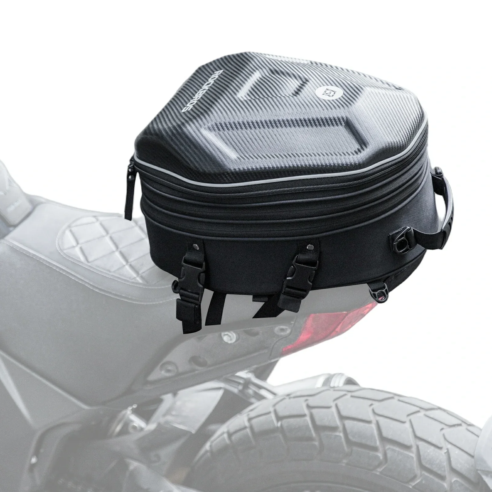Expandable Waterproof Motorcycle Tail Bag 20-35L - Image 2