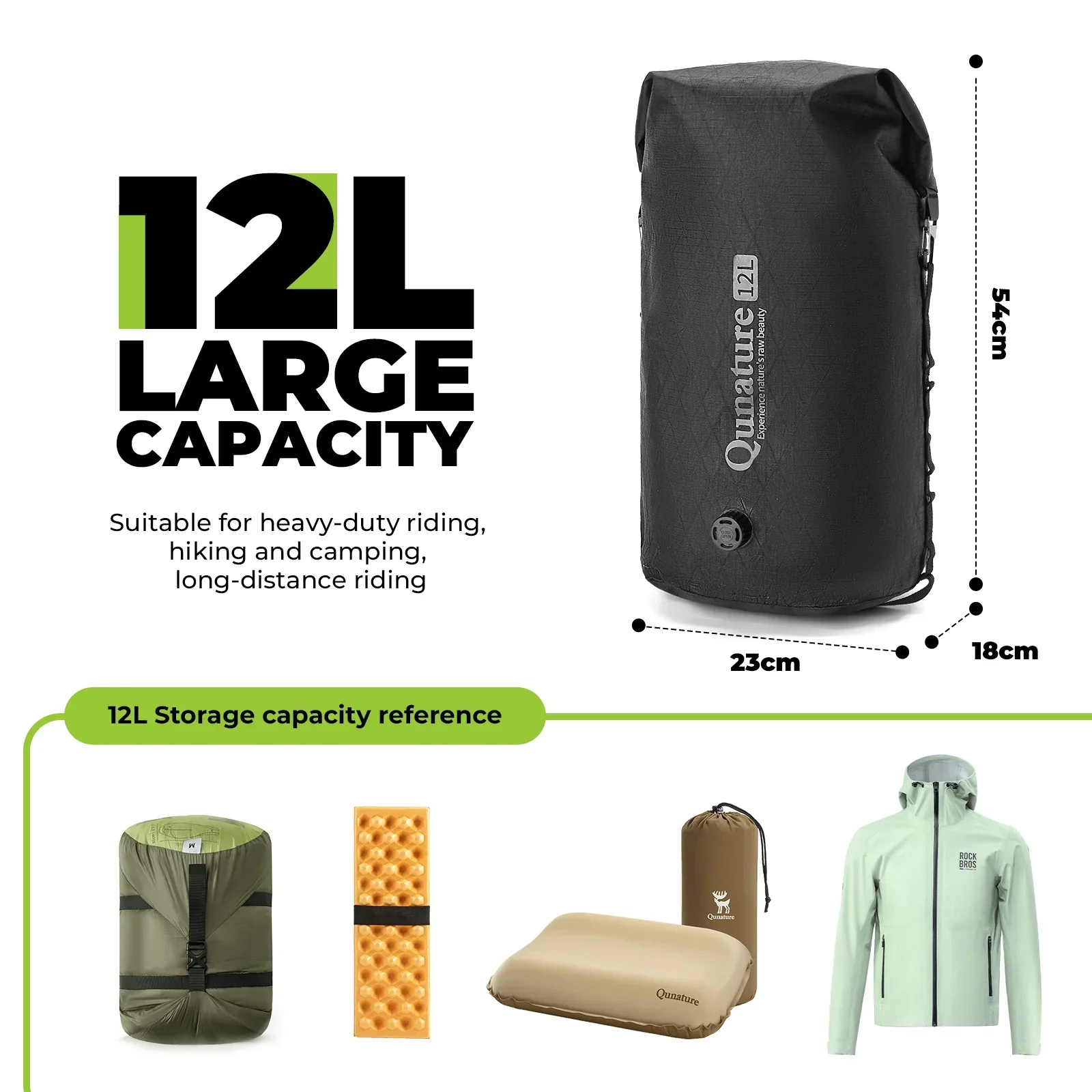 Bikepacking Front Handlebar Rack + Waterproof Compression Bag - Image 13