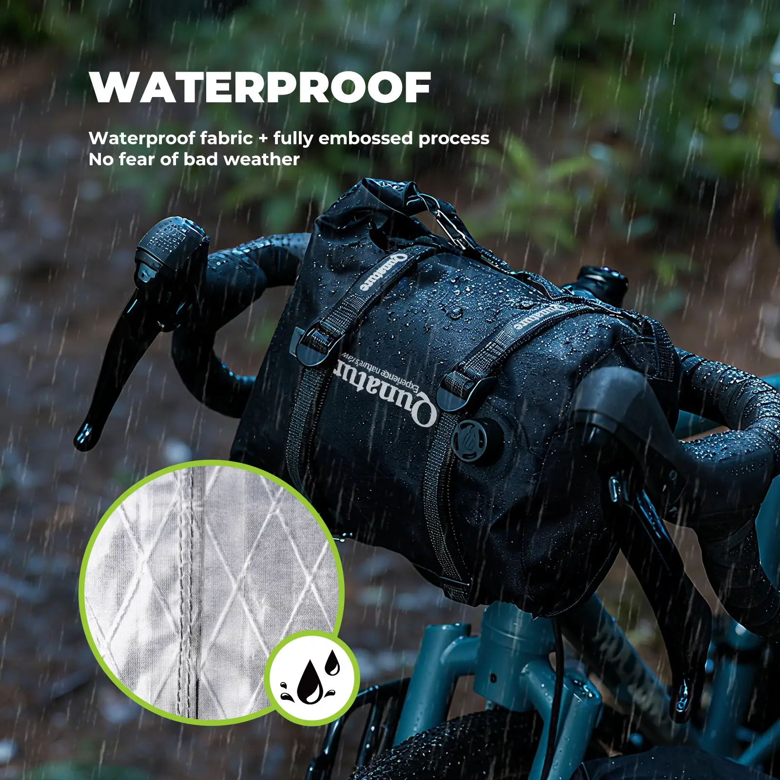 Bikepacking Front Handlebar Rack + Waterproof Compression Bag - Image 19