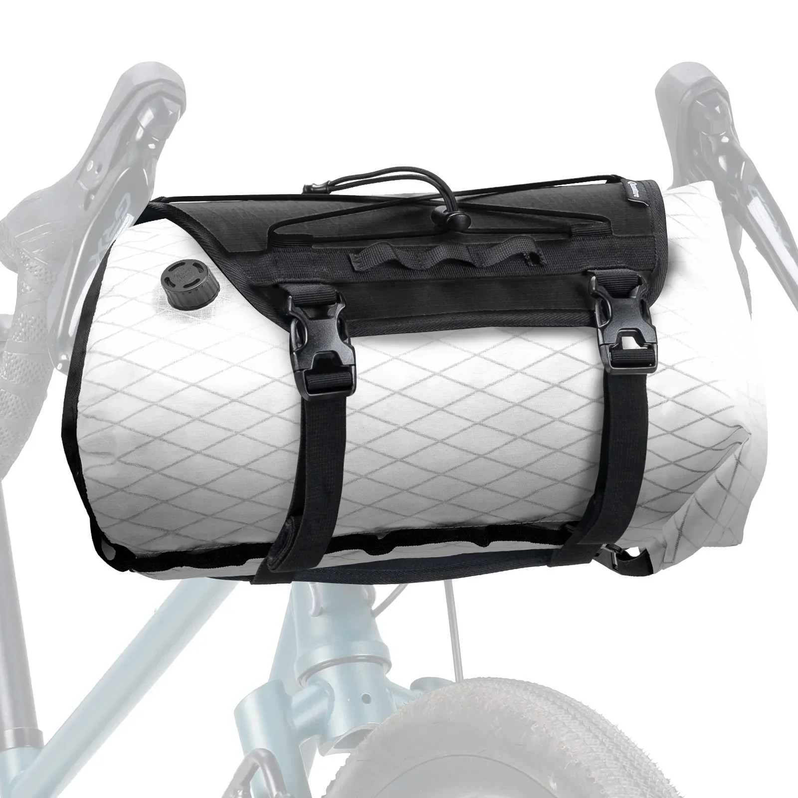 Bikepacking Front Handlebar Rack + Waterproof Compression Bag - Image 5