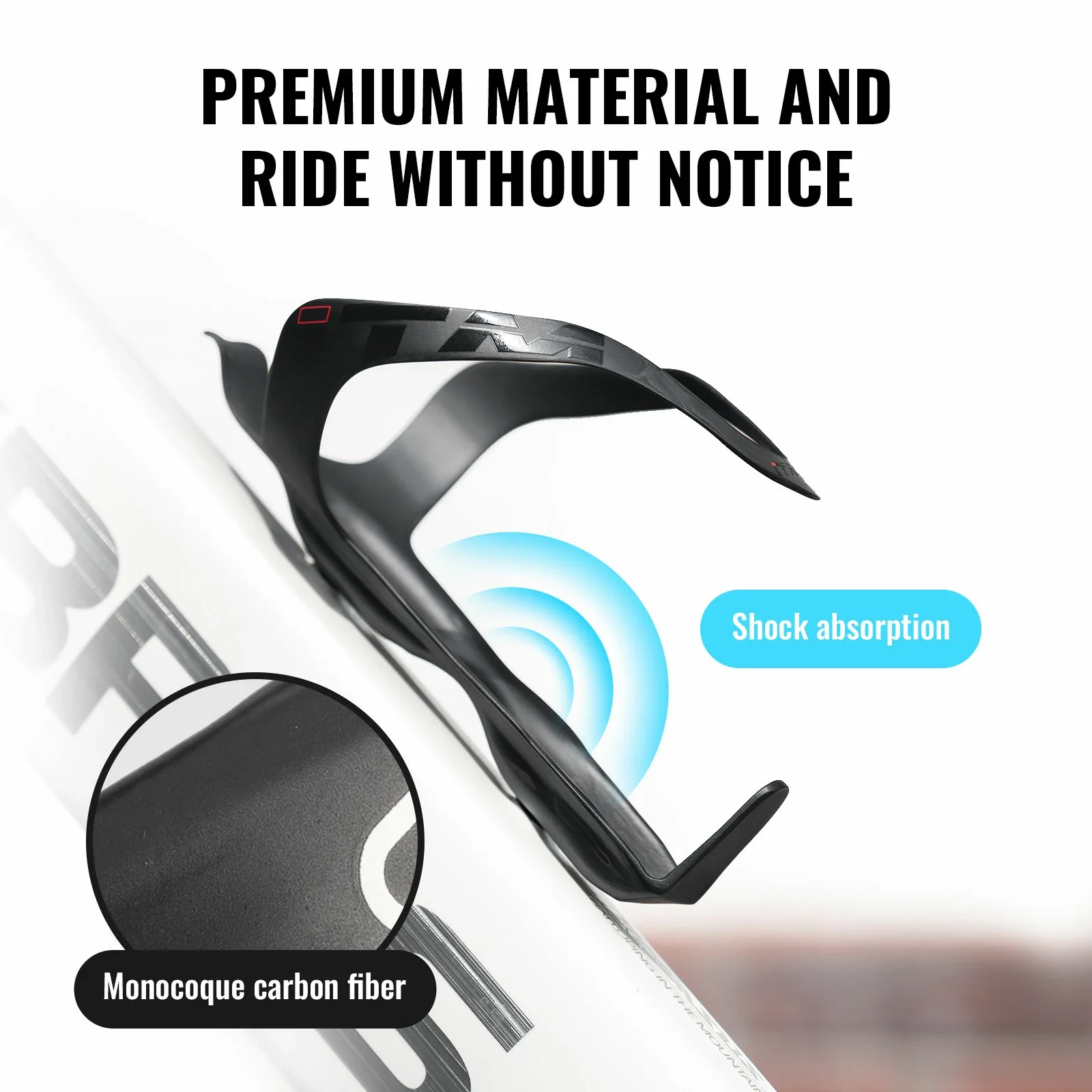 ITM Bike Bottle Cage Carbon Fiber Ultralight Sturdy - Image 2