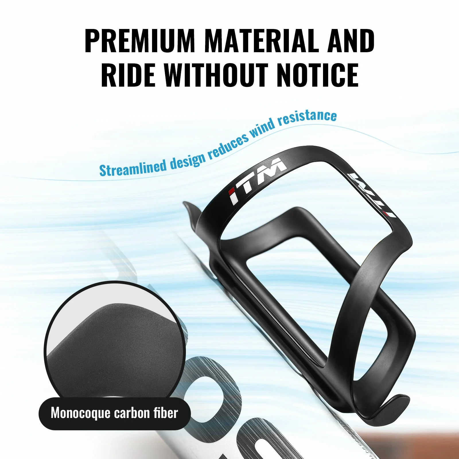 ITM Bike Bottle Cage Carbon Fiber Ultralight Sturdy - Image 23