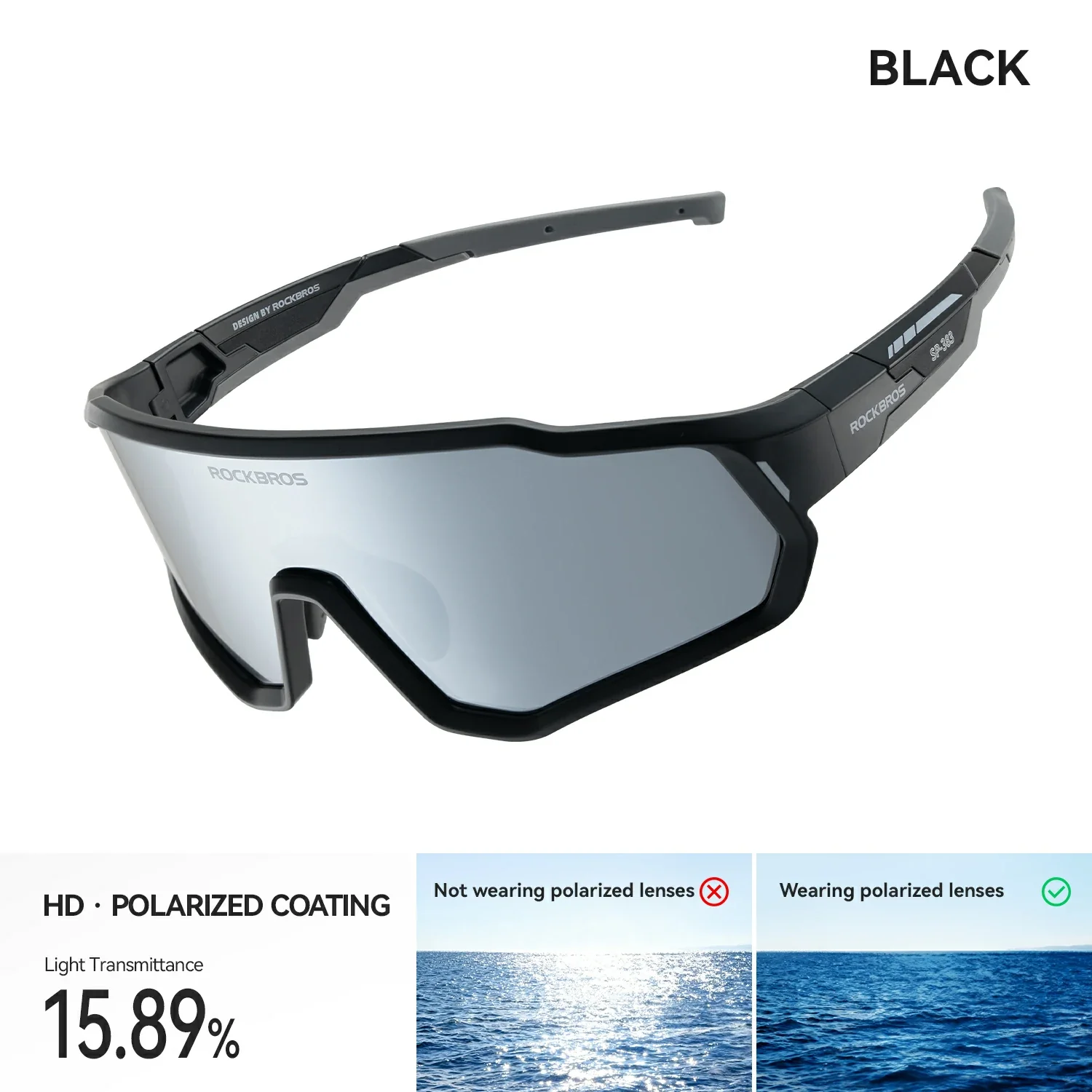 Kids Cycling Sunglasses Polarised & Photochromic UV400 Protection - Image 10