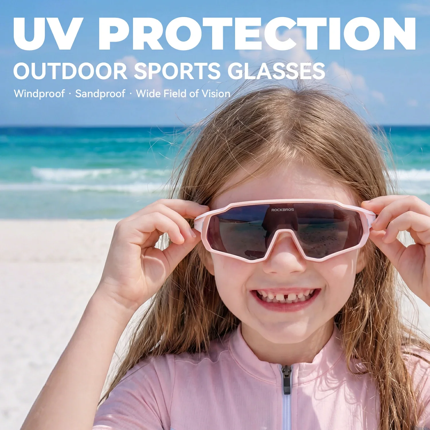 Kids Cycling Sunglasses Polarised & Photochromic UV400 Protection - Image 11