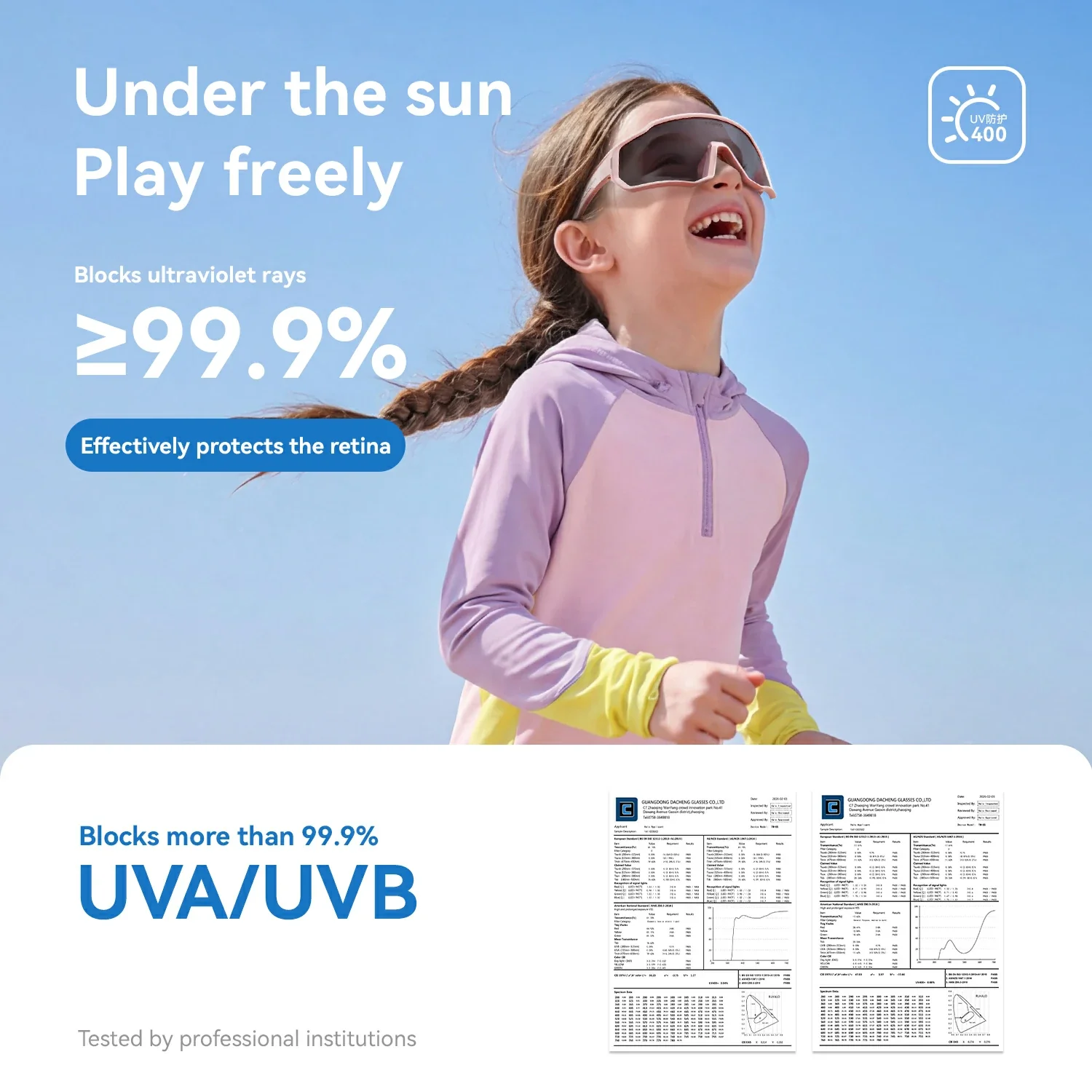 Kids Cycling Sunglasses Polarised & Photochromic UV400 Protection - Image 14