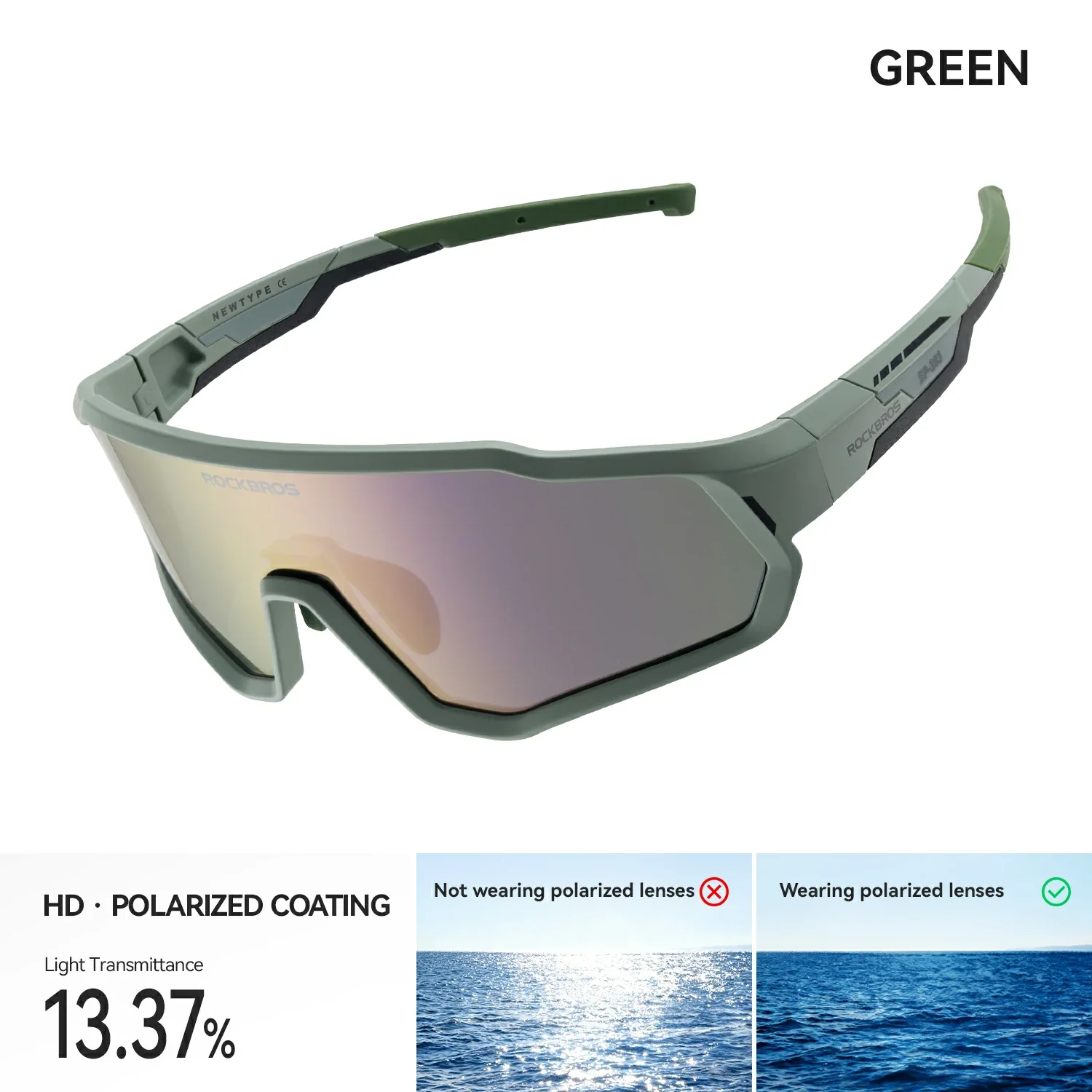 Kids Cycling Sunglasses Polarised & Photochromic UV400 Protection - Image 4