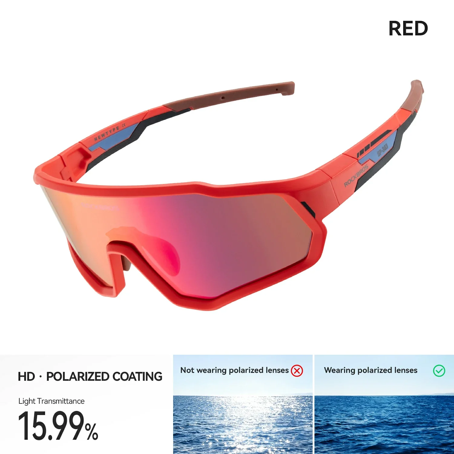 Kids Cycling Sunglasses Polarised & Photochromic UV400 Protection - Image 6