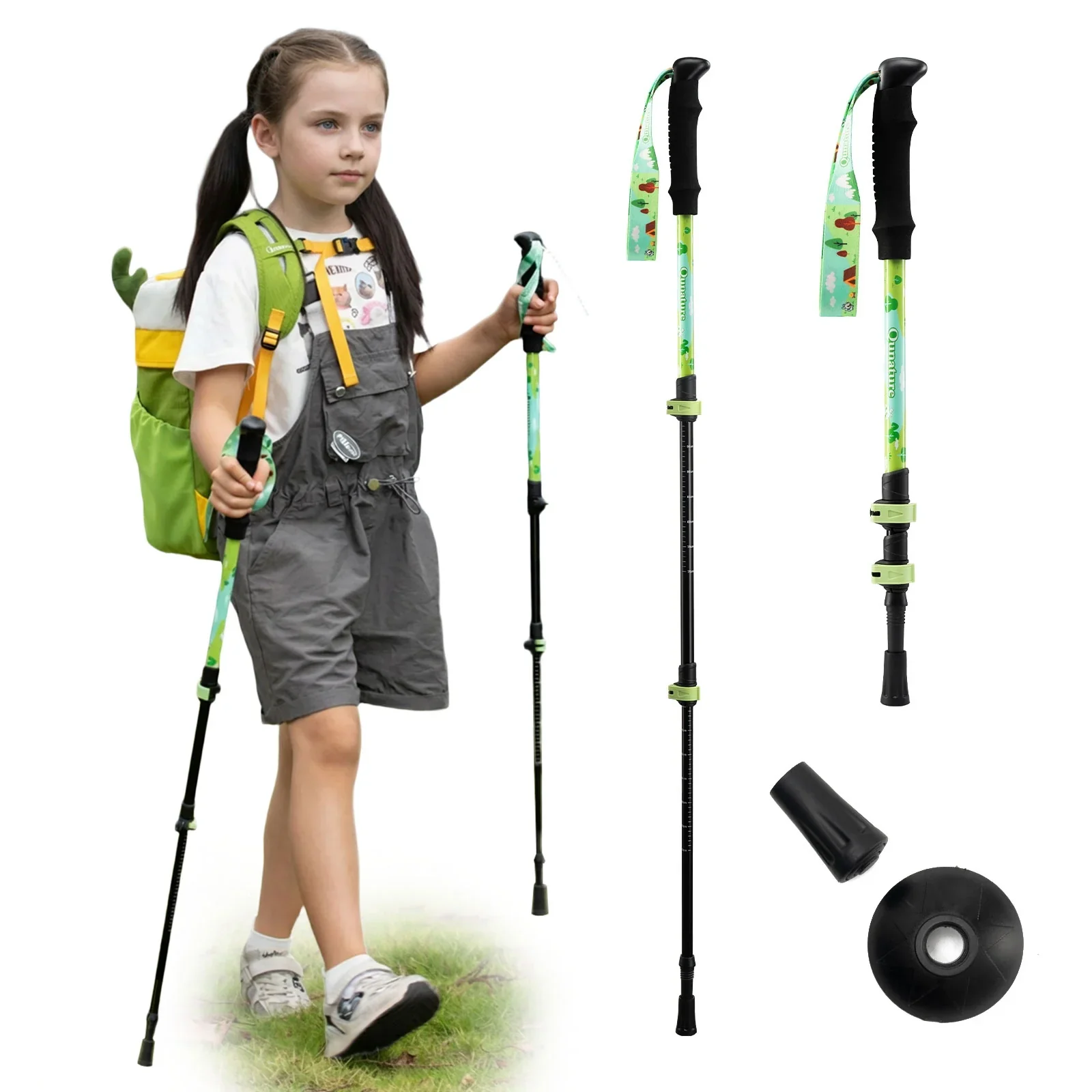 Kids Aluminum Trekking Pole with Adjustable Height - Image 4