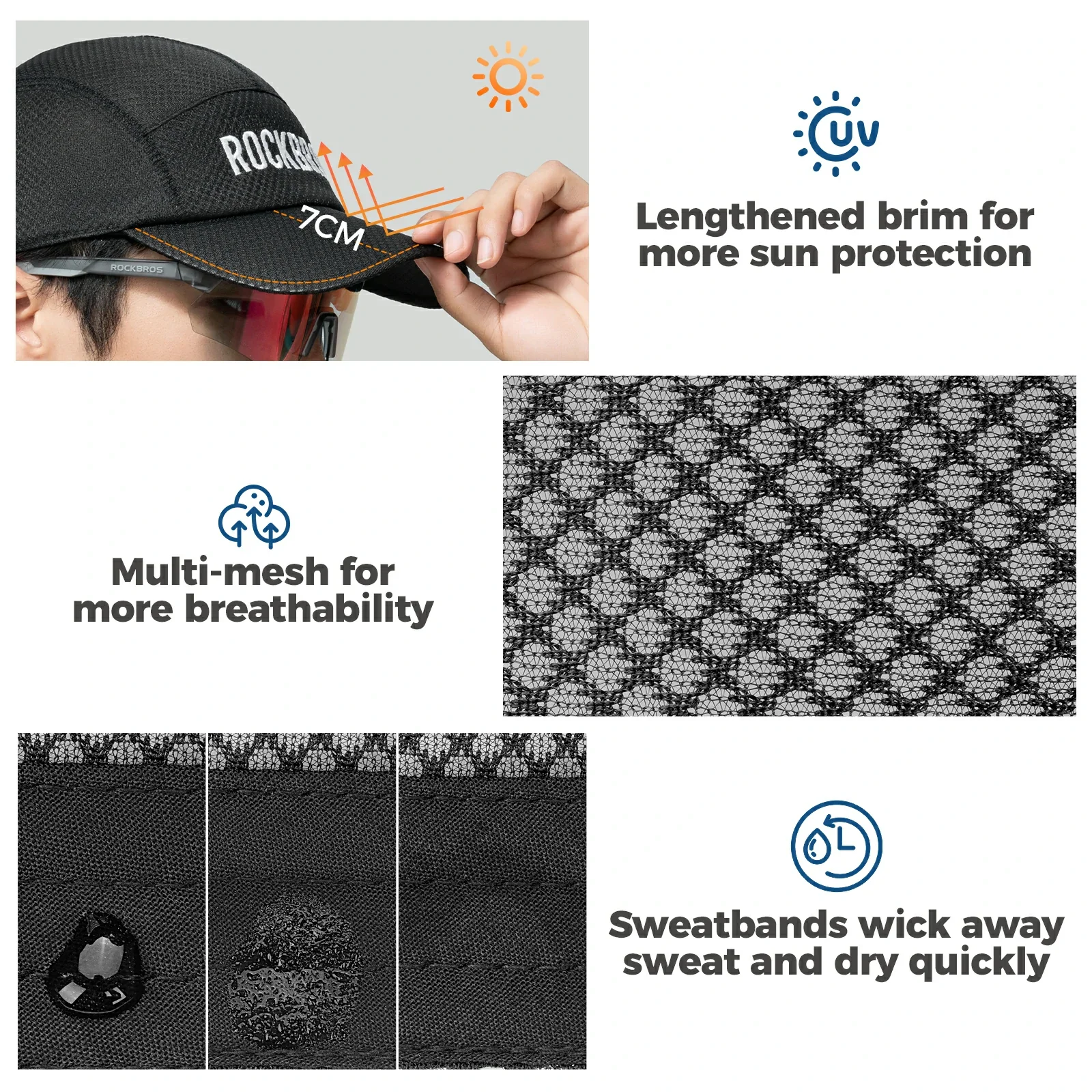 Lightweight Cycling Cap with Sun Protection & Breathable Design - Image 4