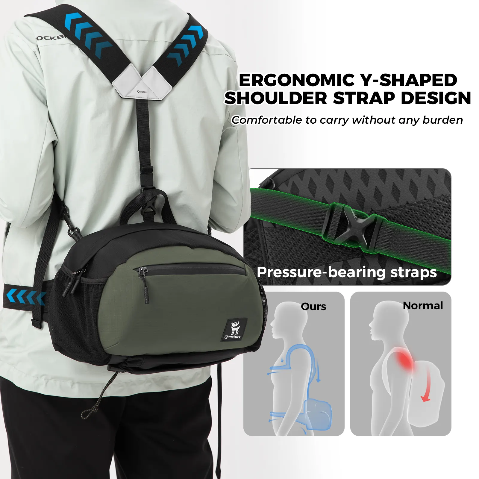 Lightweight Outdoor Rucksack Waist Bag - Image 10