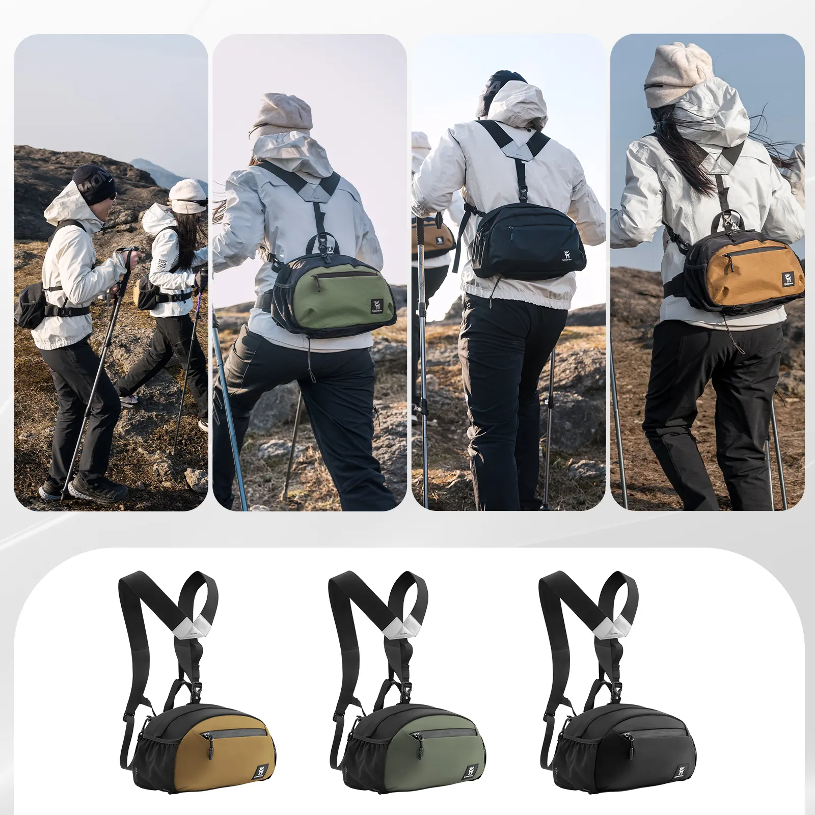 Lightweight Outdoor Rucksack Waist Bag - Image 14