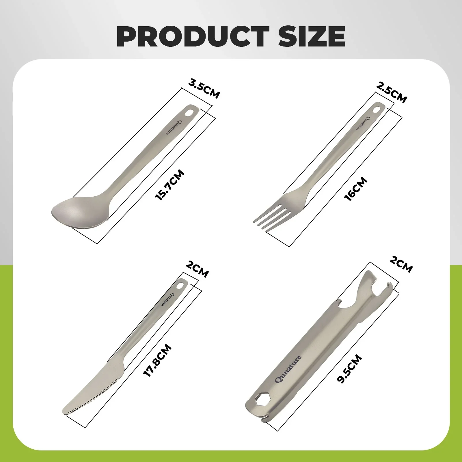 Lightweight Titanium 4-Piece Tableware Set - Image 2
