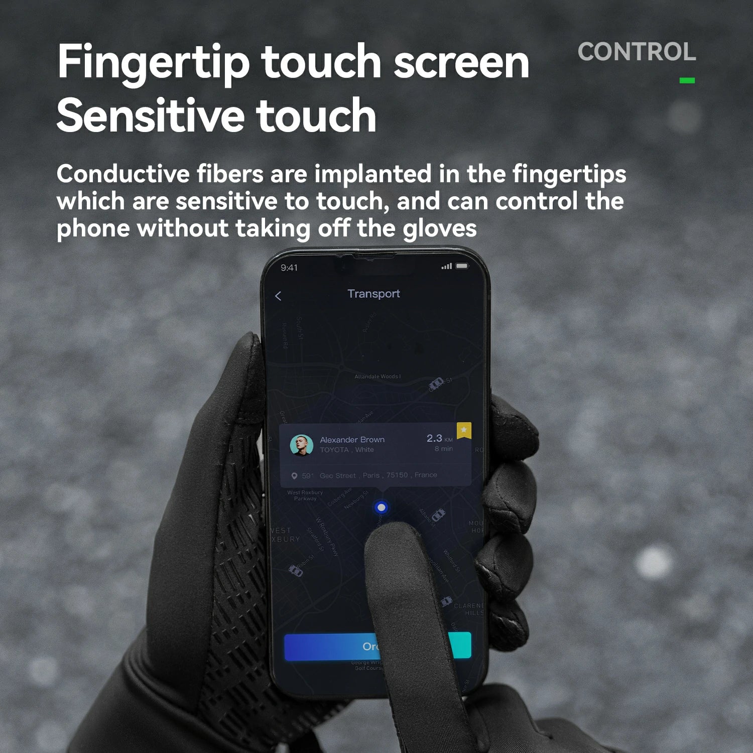 Lightweight Winter Cycling Gloves Windproof & Touchscreen - Image 9