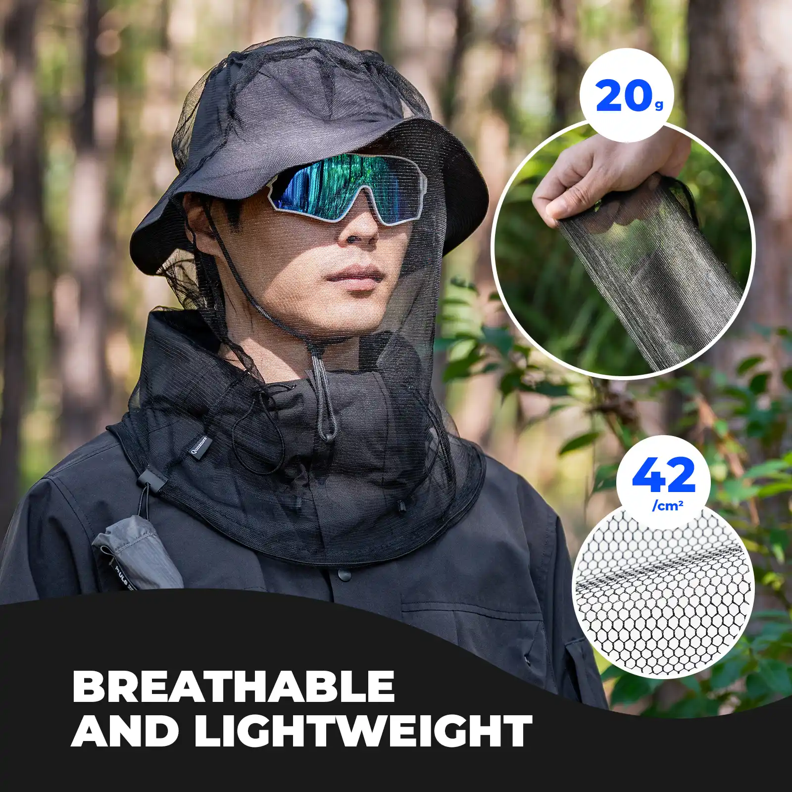 Mosquito Head Net Mesh for Hiking & Outdoors - Image 7