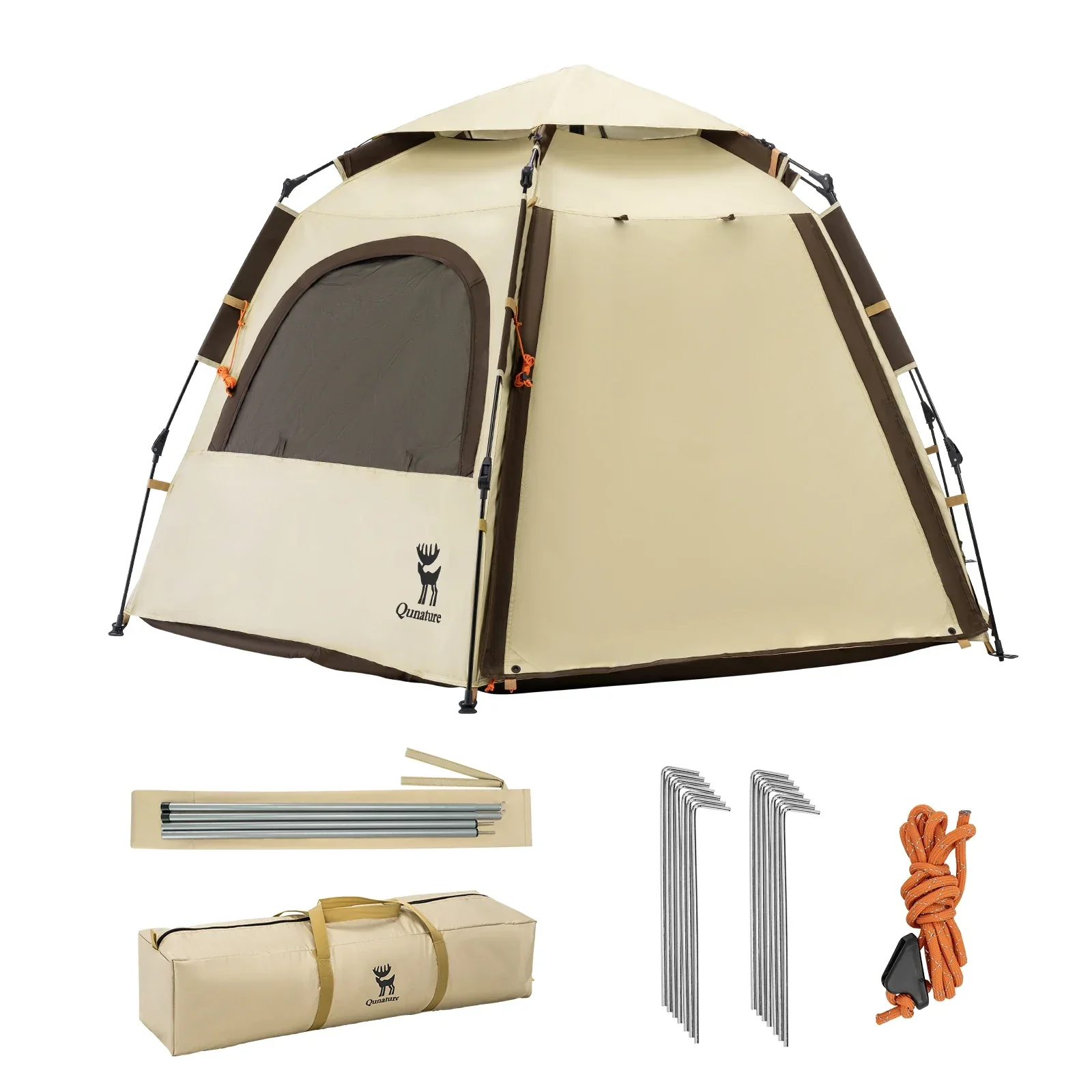 Quick Setup Hexagonal Tent UPF50+ Waterproof Lightweight - Image 2